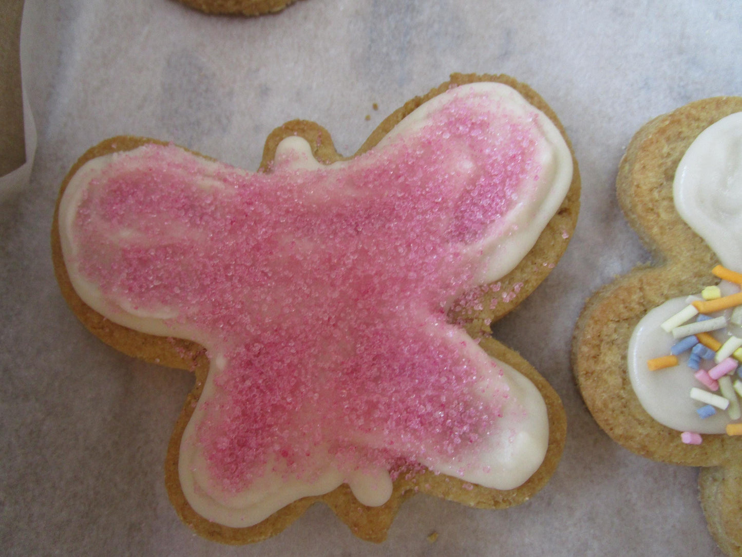 Sugar Free Cookies, Iced, Gluten Free, Egg Free, Dairy Free, Vegan, Peanut Free, Low Calorie, Butterflies, Flower Cookies, Birthday Gifts