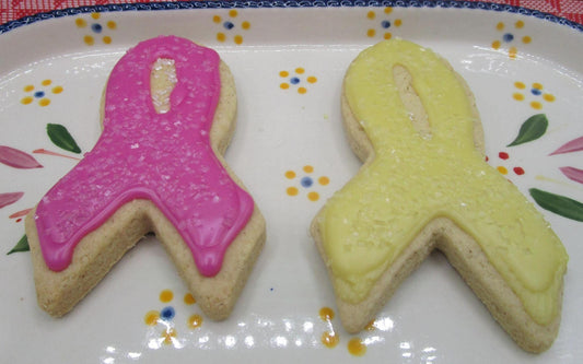 Gluten Free Sugar Cookies, Awareness Ribbons, Dairy Free, Egg Free, Nut Free, Vegan, School Safe, fundraisers, Breast Cancer, Autism, custom