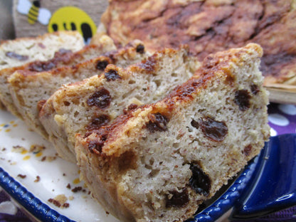 Gluten Free Cinnamon Raisin Bread, Dairy Free, Egg Free, Nut Free, Soy Free, Sulfite Free, Vegan, Low Fat, Low Carb, 4th of July Brunch,