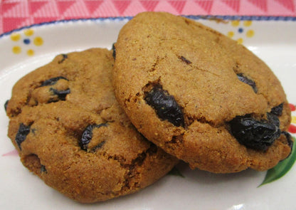 AIP Paleo Cookies, Blueberry Vanilla, Gluten Free, Grain Free, Dairy Free, Vegan, Nut Free, Tiger Nut, low sugar, Soft Baked Breakfast snack