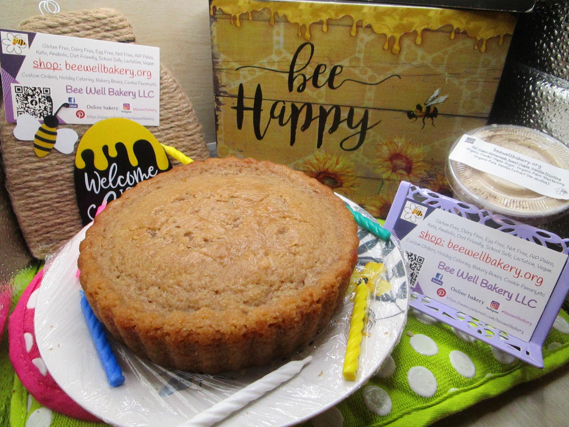 AIP Paleo Cake, Grain Free, Gluten Free, Egg Free, Dairy Free, Vegan, Nut Free, Autoimmune Protocol, Birthday Cake, Vanilla, Wedding Dessert