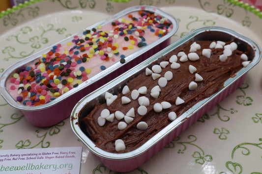 Gluten Free Snack Cakes, Dairy Free, Egg Free, Vegan, Peanut Free, Allergy Friendly Bakery, Natural Sprinkles, Birthday Dessert Bar, Wedding