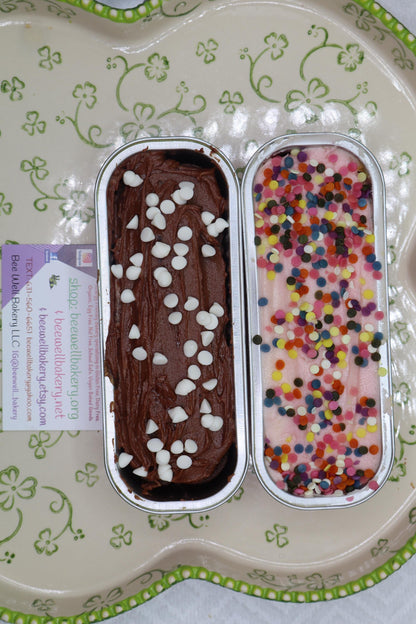 Gluten-Free Sugar-Free Snack Cake: Dairy-Free Allergy-Friendly Treat with Frosted Topping, Vegan, soy free, Holiday Gifts, birthday dessert