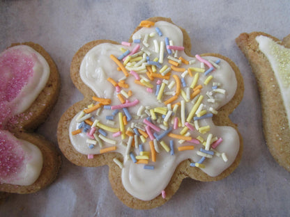 Sugar Free Cookies, Iced, Gluten Free, Egg Free, Dairy Free, Vegan, Peanut Free, Low Calorie, Butterflies, Flower Cookies, Birthday Gifts
