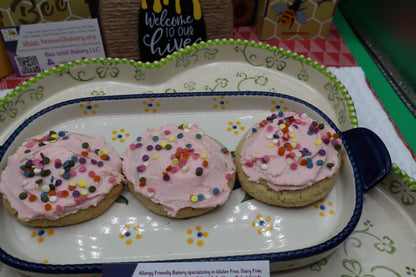 Gluten Free Cookies, Crumbl, Dairy Free, Peanut Free, Oat Free, Organic, Butter Vanilla, Birthday Gifts, Natural Colors, 4th of July dessert