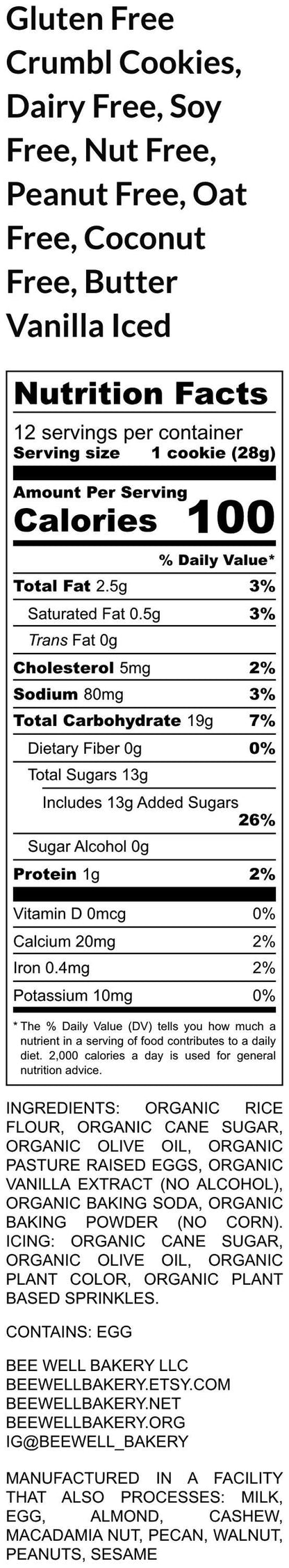 Gluten Free Cookies, Dairy Free, Peanut Free, Oat Free, Crumbl cookies, Allergy Friendly Bakery, Smores, Vanilla Birthday, Pink Lemonade