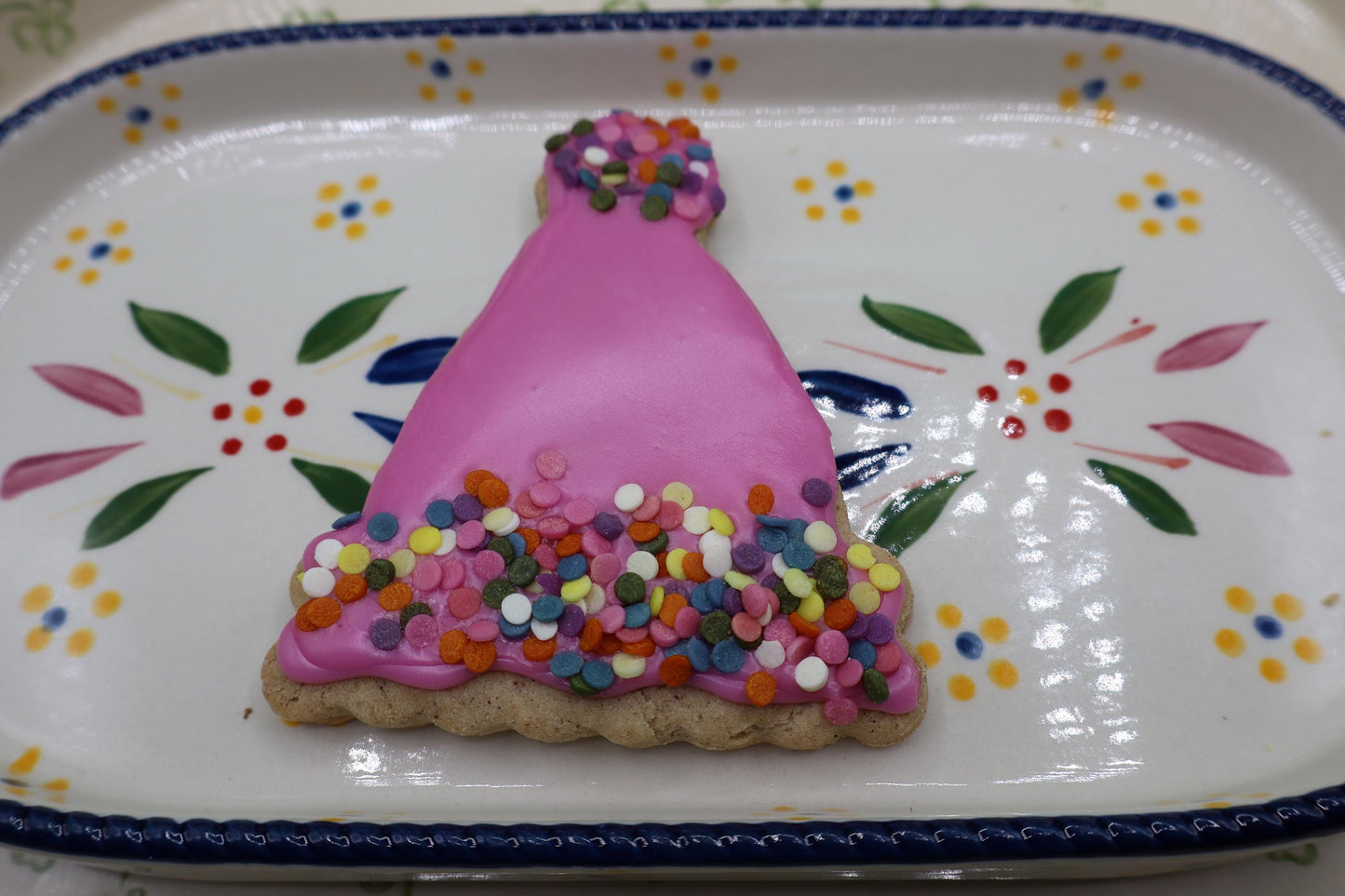 Gluten Free Sugar Cookies, Confetti Party Hats, Dairy Free, Egg Free, Peanut Free, Vegan, Natural Colors, Birthday Celebration, Cookie Favor