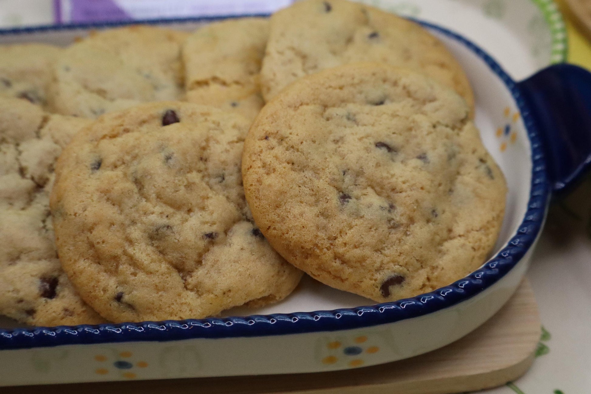 Chewy Chocolate Chip Cookies, Gluten Free, Dairy Free, Vegan, Nut & Peanut Free, Allergy Friendly snacks, Christmas in July, Birthday Gifts