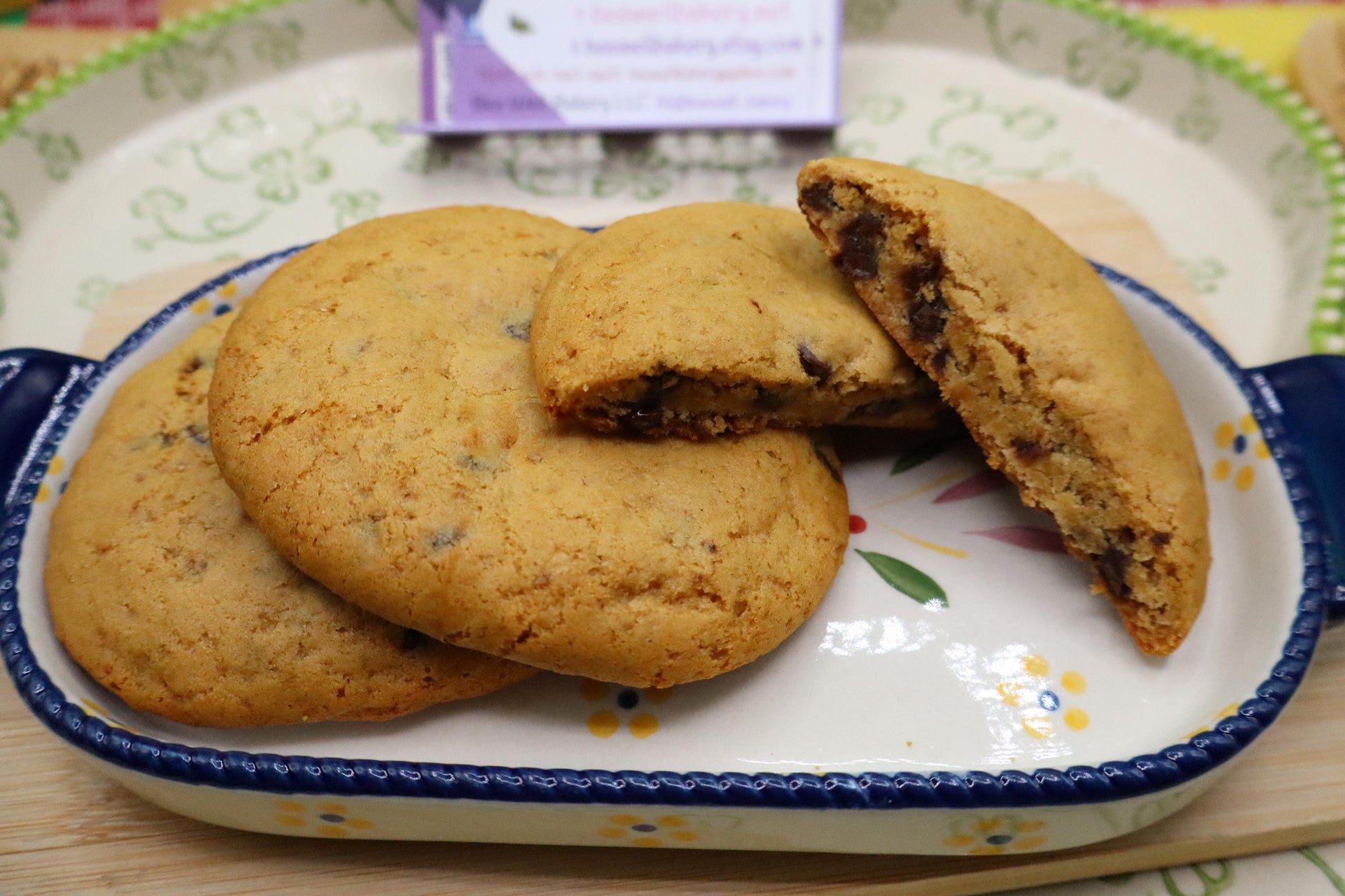 Chewy Chocolate Chip Cookies, Gluten Free, Dairy Free, Vegan, Nut & Peanut Free, Allergy Friendly snacks, Christmas in July, Birthday Gifts