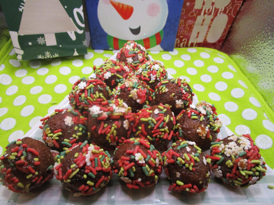 Gluten Free Munchkins, Dairy Free, Vegan, Egg Free, Glazed, Natural Sprinkles, Nut Free, Birthday Party, Christmas Snacks, School safe treat