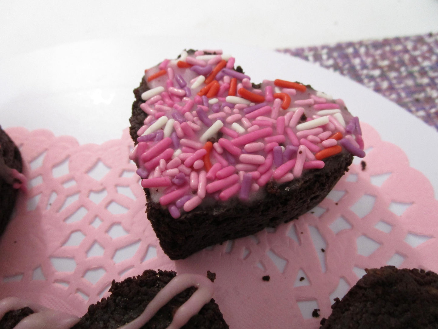 Gluten Free Brownies, Fudgie, Dairy Free, Vegan, Egg Free, Nut Free, Heart Shapes, Anniversary Gifts, Love, Wedding Desserts, Low Fat Snacks