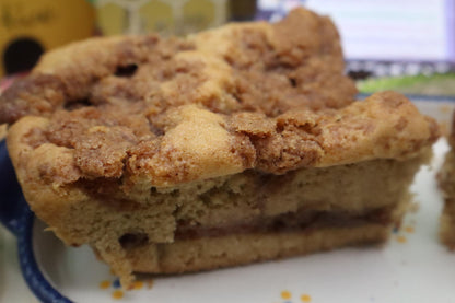Sourdough Coffee Crumb Cake, Gluten Free, Dairy Free, Egg Free, Vegan, Nut Free, Birthday Gift, Cinnamon Swirl, Yeast Free, Holiday Dessert