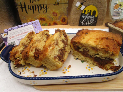 High Protein Coffee Crumb Cake, Gluten Free, Dairy Free, Grain Free, Sugar Free, Erythritol Free, Low Carb Snacks, Birthday, Cinnamon Swirl