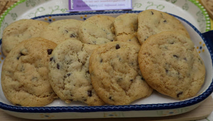 Chewy Chocolate Chip Cookies, Gluten Free, Dairy Free, Vegan, Nut & Peanut Free, Allergy Friendly snacks, Christmas in July, Birthday Gifts