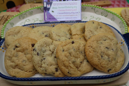 Chewy Chocolate Chip Cookies, Gluten Free, Dairy Free, Vegan, Nut & Peanut Free, Allergy Friendly snacks, Christmas in July, Cookie Gifts