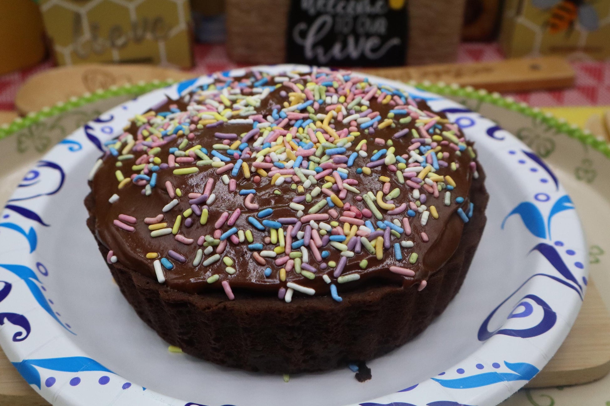 High Protein Birthday Cake, Sugar Free, Individual 7 -inch, Gluten Free, Dairy Free, Vegan, Nut Free, Vanilla or Chocolate, Valentine's Day