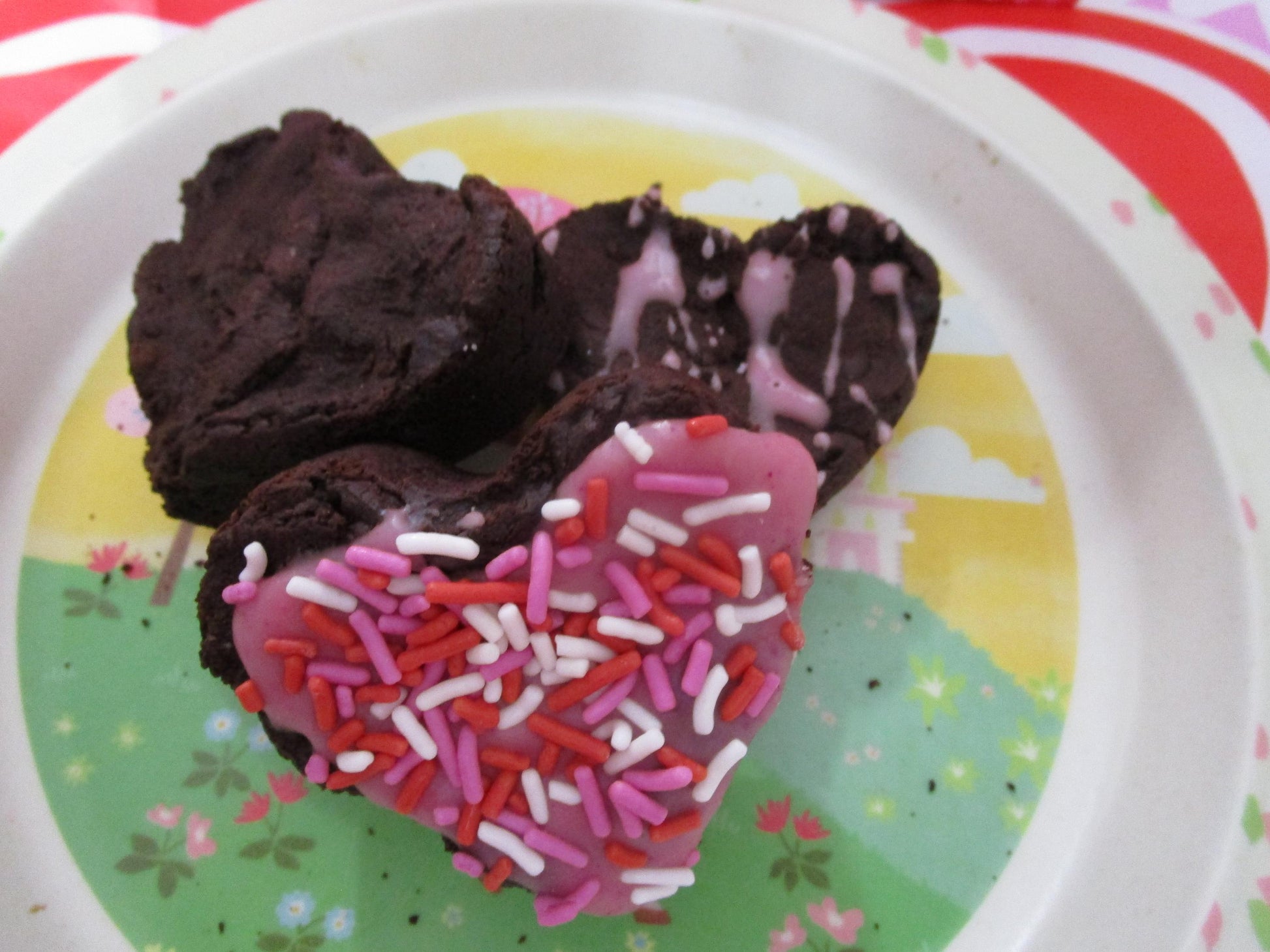 Gluten Free Brownies, Fudgie, Dairy Free, Vegan, Egg Free, Nut Free, Heart Shapes, Anniversary Gifts, Love, Wedding Desserts, Low Fat Snacks