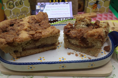 Sourdough Coffee Crumb Cake, Gluten Free, Dairy Free, Egg Free, Vegan, Nut Free, Birthday Gift, Cinnamon Swirl, Yeast Free, Holiday Dessert