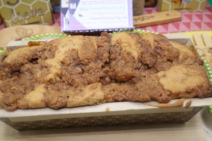 Sourdough Coffee Crumb Cake, Gluten Free, Dairy Free, Egg Free, Vegan, Nut Free, Birthday Gift, Cinnamon Swirl, Yeast Free, Holiday Dessert