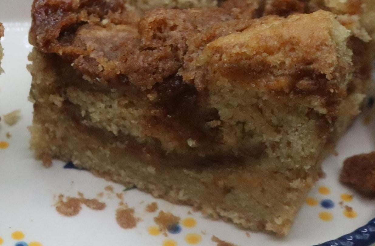 Sourdough Cake, Cinnamon Swirl, Gluten Free, Dairy Free, Egg Free, Vegan, Nut Free, Yeast Free, Birthday Gift, Holiday Dessert, Breakfast