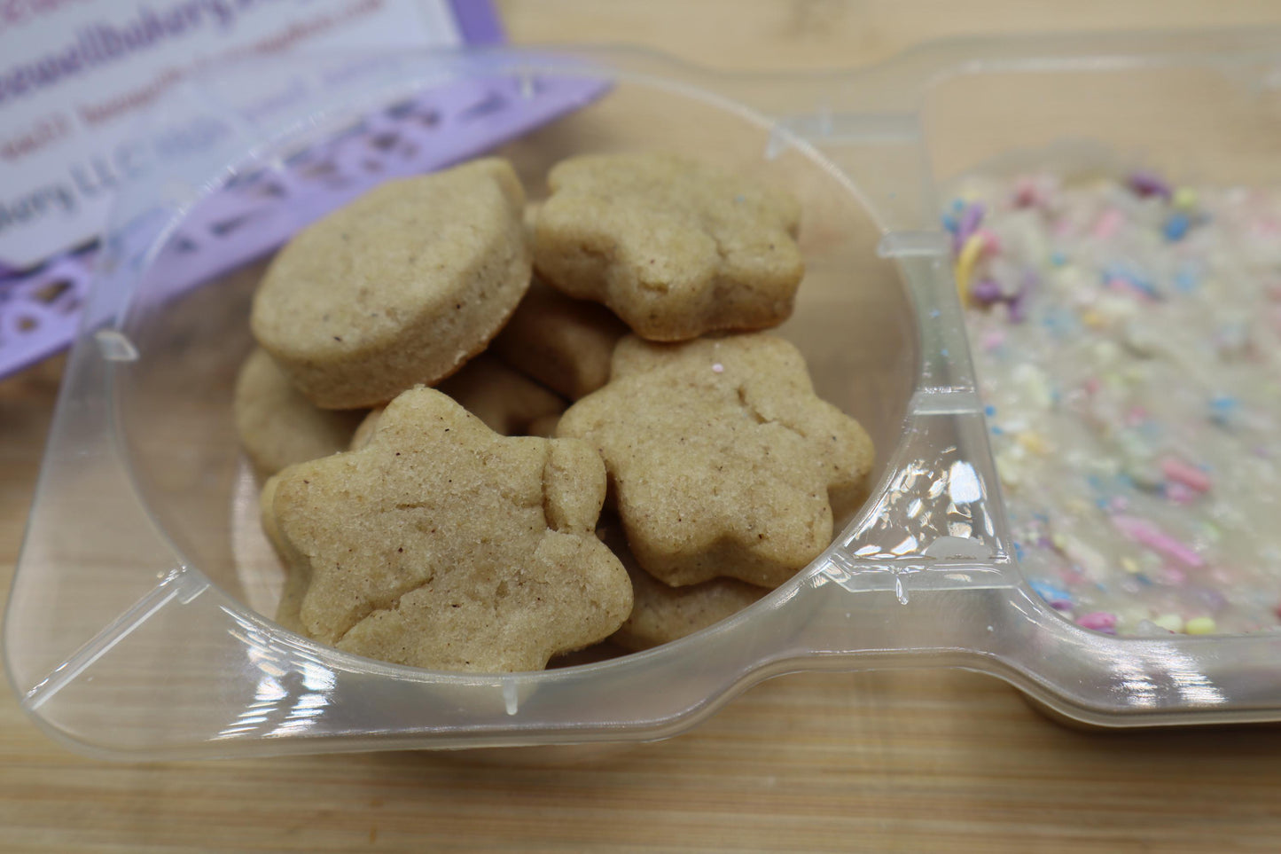 Dunk a Roo's, Gluten Free, Dairy Free, Sugar Cookie & Frosting, Vegan, Egg free, Natural Sprinkles, Birthday Cake, Back to School Snacks