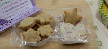 Dunk a Roo's, Gluten Free, Dairy Free, Sugar Cookie & Frosting, Vegan, Egg free, Natural Sprinkles, Birthday Cake, Back to School Snacks