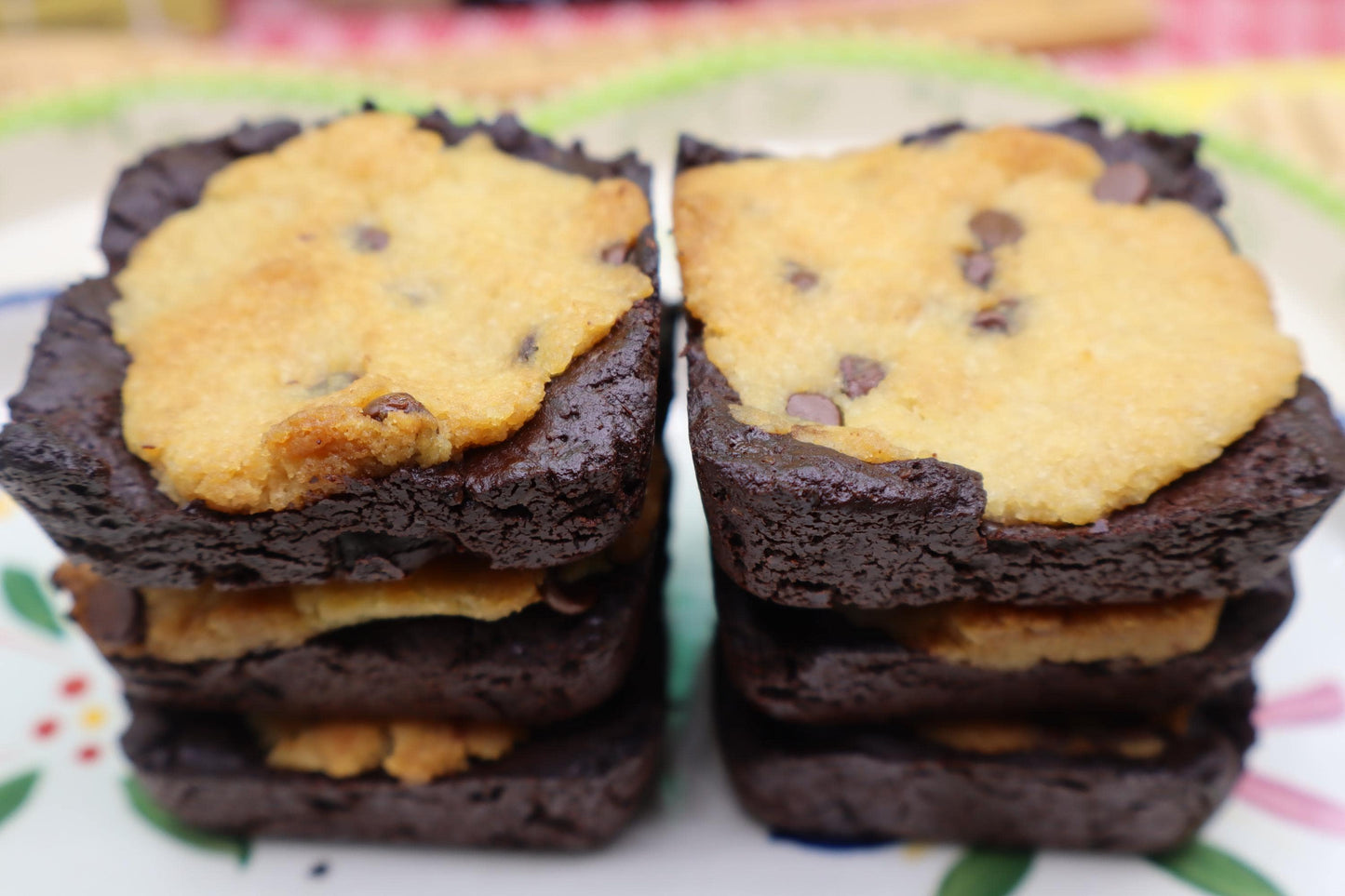 Sugar Free Brookie Brownies, Gluten Free, Dairy Free, Egg Free, Vegan, Nut Free, Organic Dessert Bar, School Safe, Birthday Gift, Low Fat