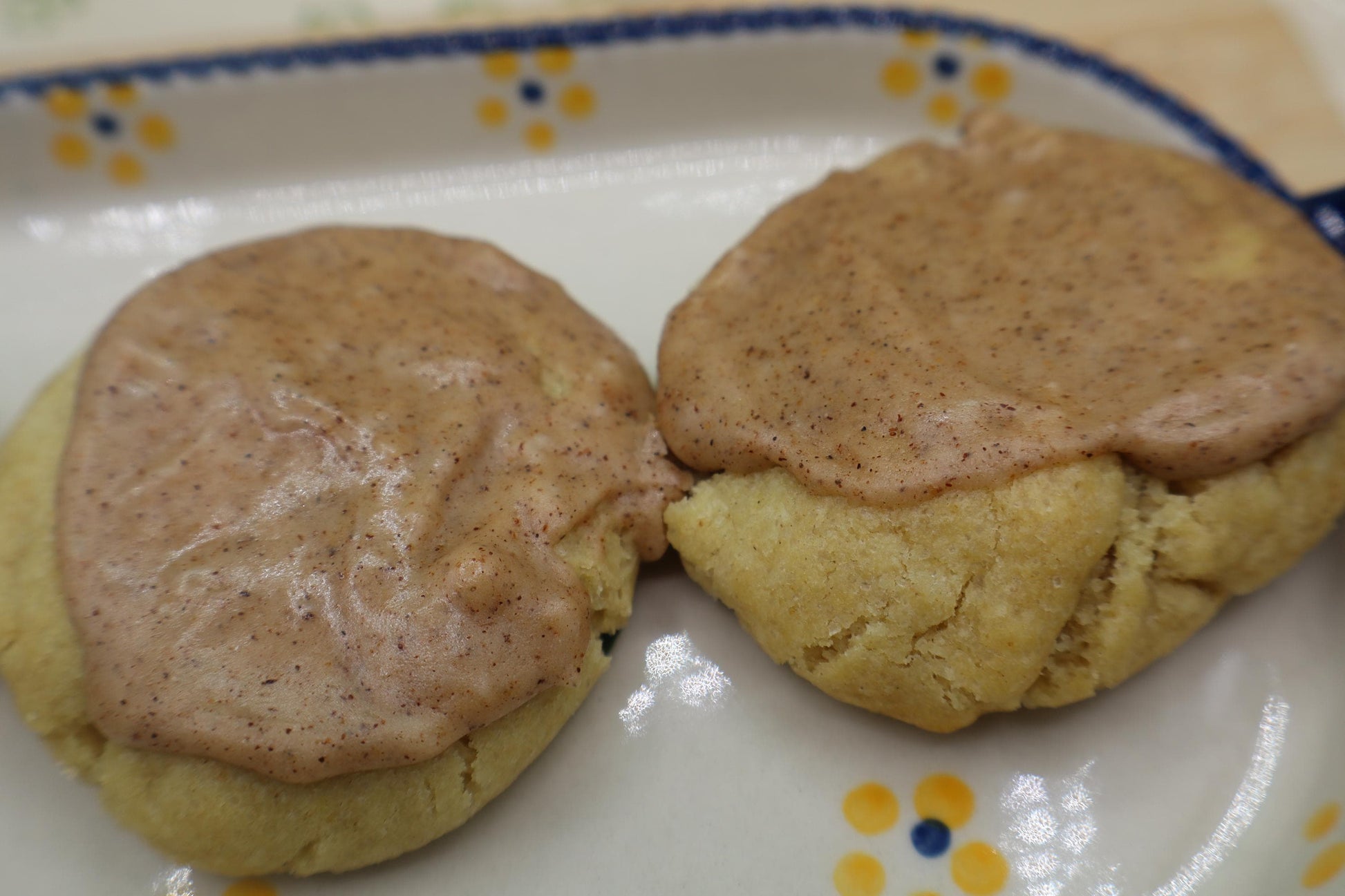 Gluten Free Pumpkin Spice Iced Butter Sugar Cookies, Dairy Free, Vegan, Peanut Free, Allergy friendly, Fall Snacks, Holiday Gift, Halloween