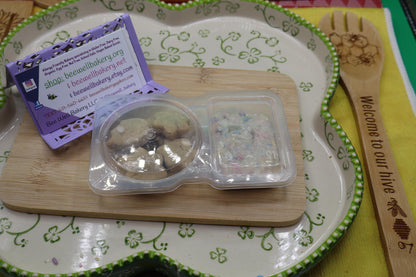 Dunk a Roo's, Gluten Free, Dairy Free, Sugar Cookie & Frosting, Vegan, Egg free, Natural Sprinkles, Birthday Cake, Back to School Snacks