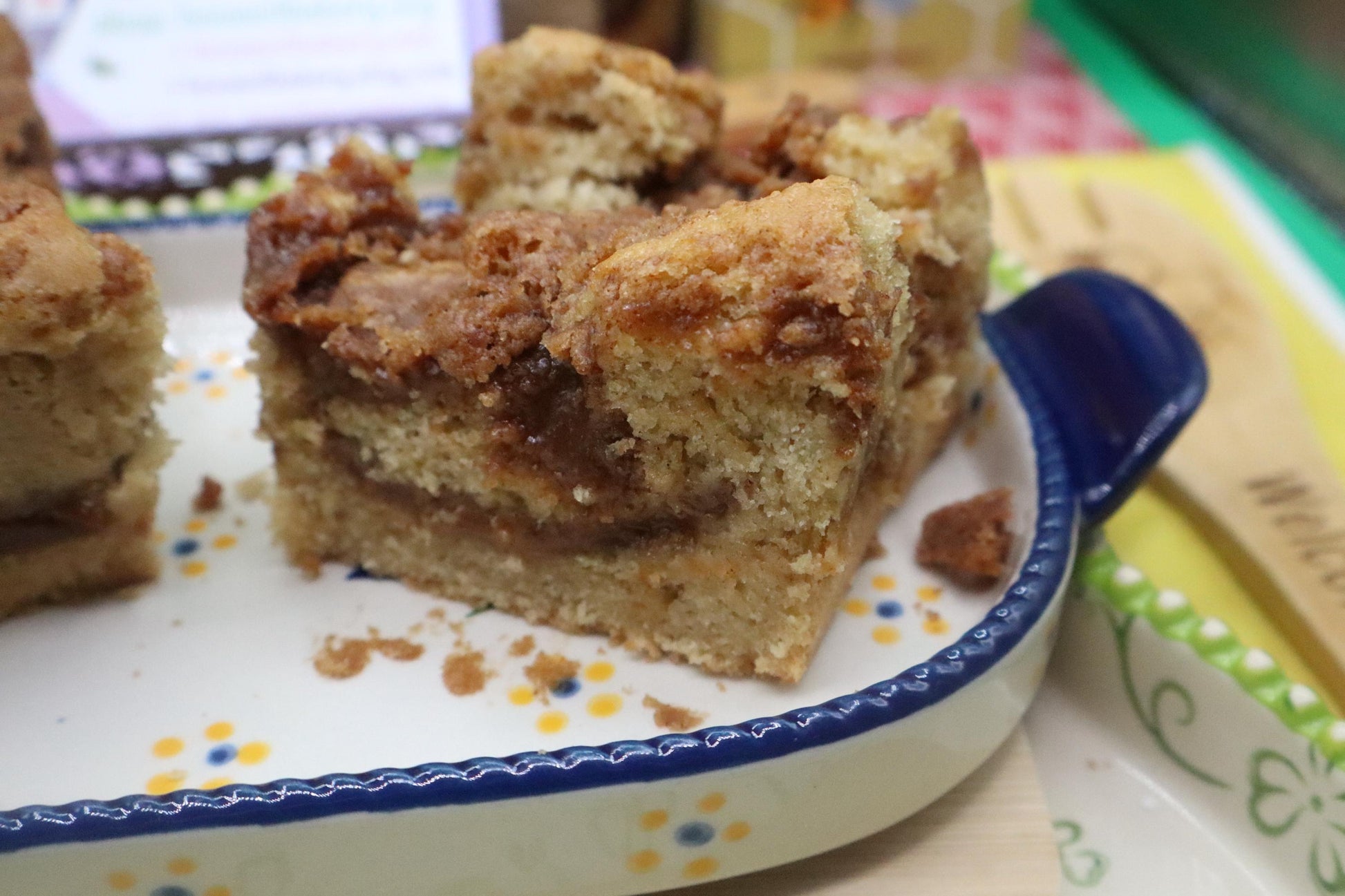 Sourdough Coffee Crumb Cake, Gluten Free, Dairy Free, Egg Free, Vegan, Nut Free, Birthday Gift, Cinnamon Swirl, Yeast Free, Holiday Dessert