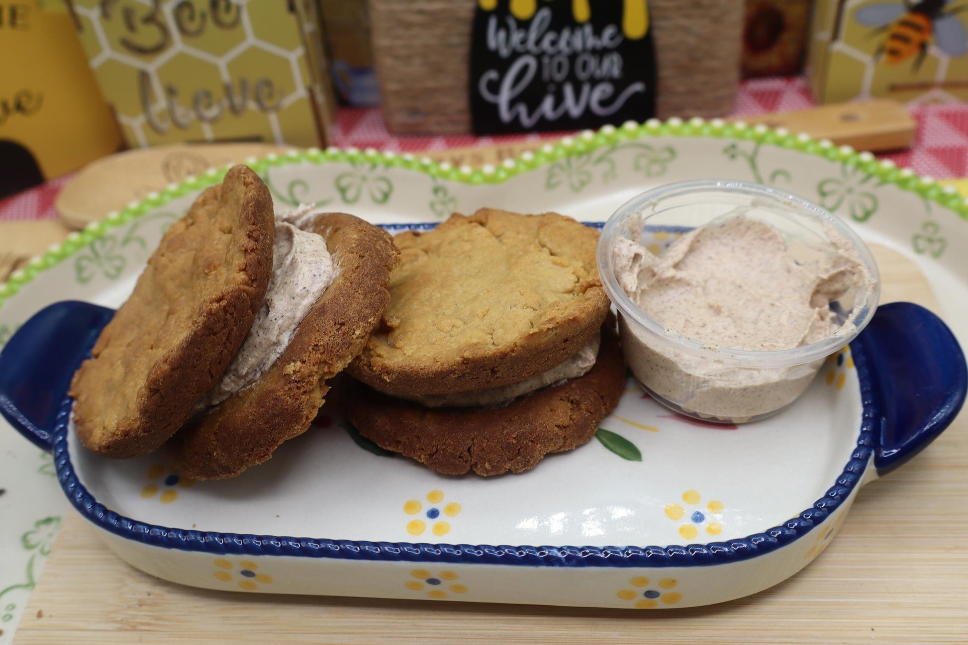 High Protein Cookie Sandwich, Fall Flavors, Gluten Free, Sugar Free, Dairy Free, Egg Free, Pumpkin Spice, Apple Spice, Gingerbread, Fitness