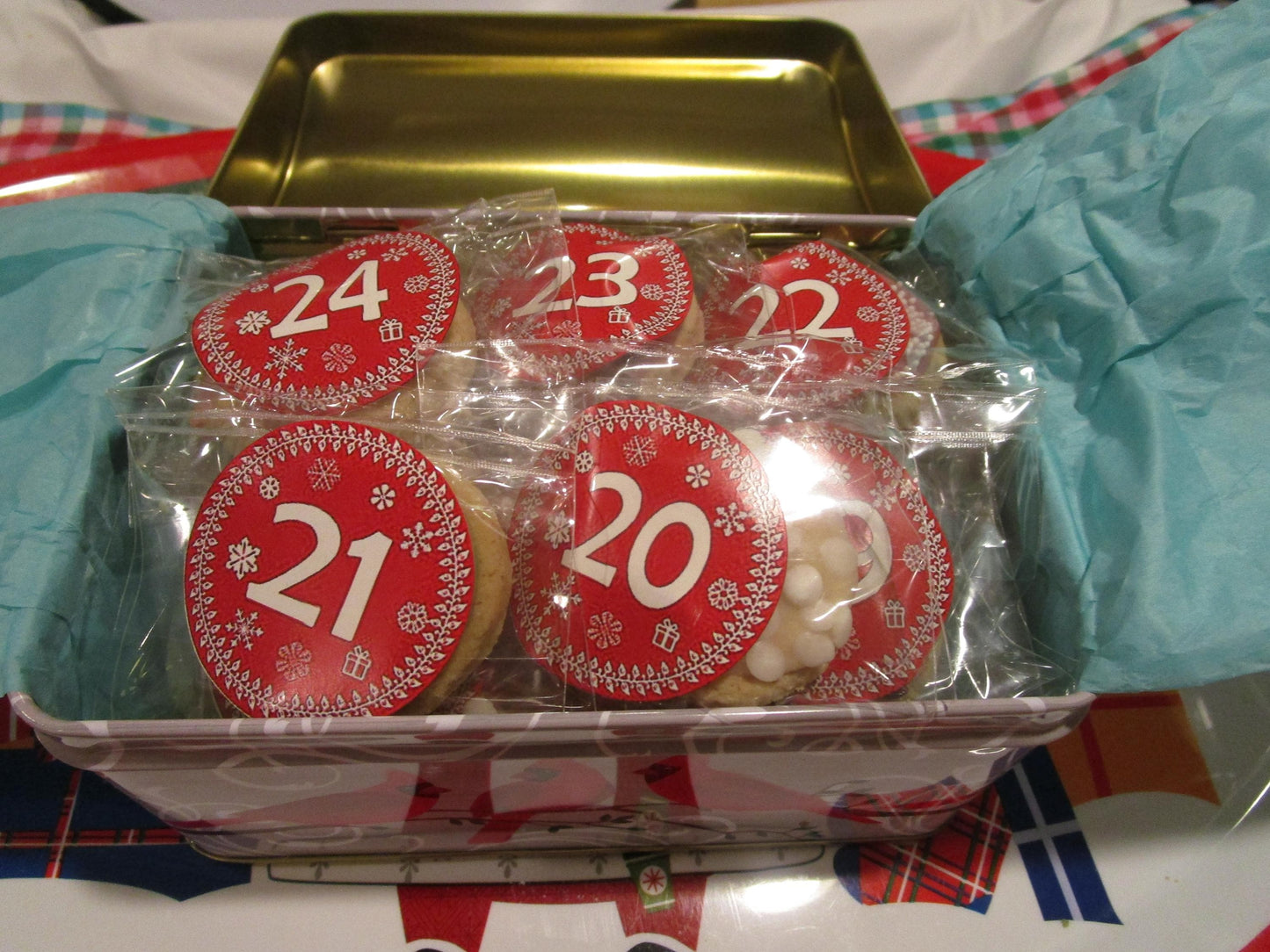 High Protein Cookie Advent Calendars, Gluten Free, Dairy Free, Nut Free, 24 Days to Christmas Countdown, Vegan Collagen, Fitness Gifts,