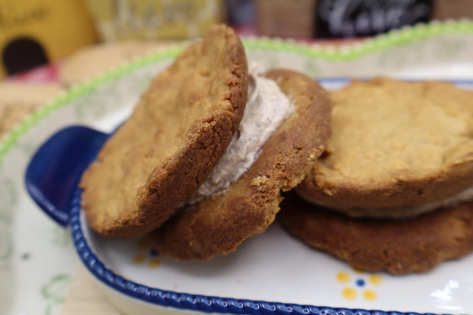 High Protein Cookie Sandwich, Fall Flavors, Gluten Free, Sugar Free, Dairy Free, Egg Free, Pumpkin Spice, Apple Spice, Gingerbread, Fitness