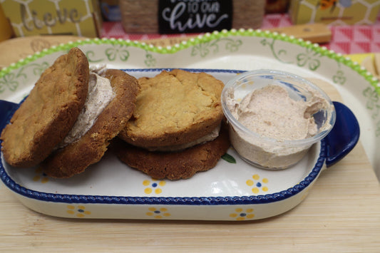 High Protein Cookie Sandwich, Fall Flavors, Gluten Free, Sugar Free, Dairy Free, Egg Free, Pumpkin Spice, Apple Spice, Gingerbread, Fitness