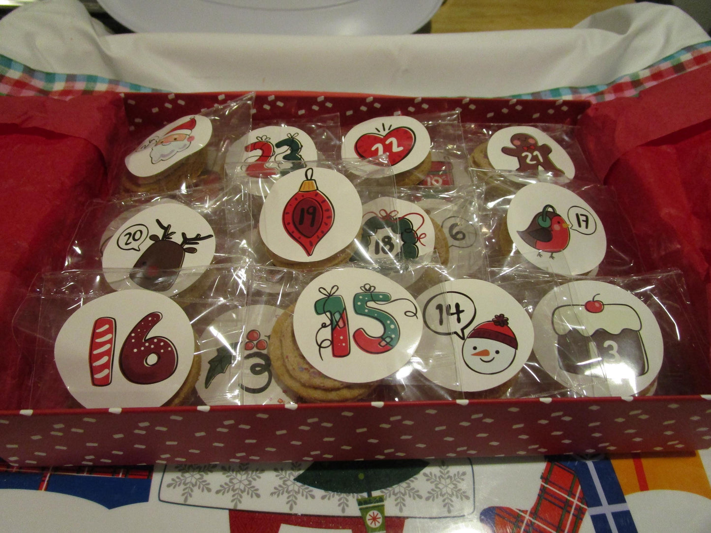 High Protein Cookie Advent Calendars, Gluten Free, Dairy Free, Nut Free, 24 Days to Christmas Countdown, Vegan Collagen, Fitness Gifts,