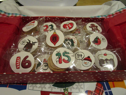 High Protein Cookie Advent Calendars, Gluten Free, Dairy Free, Nut Free, 24 Days to Christmas Countdown, Vegan Collagen, Fitness Gifts,