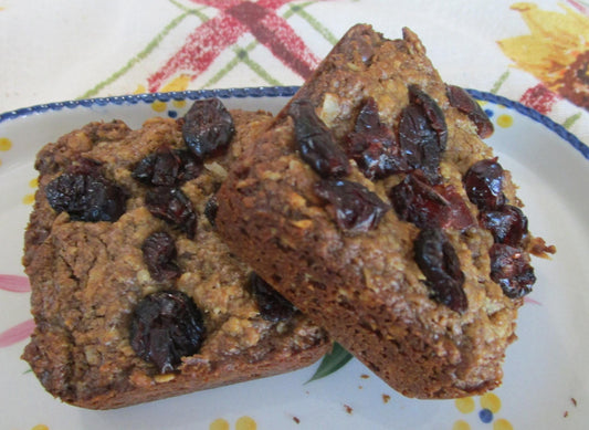 Cranberry Oatmeal Breakfast Square, Vegan, Gluten Free, Dairy Free, Allergy Friendly Snack Bar, Peanut Free Lunch Box friendly, Clean eating