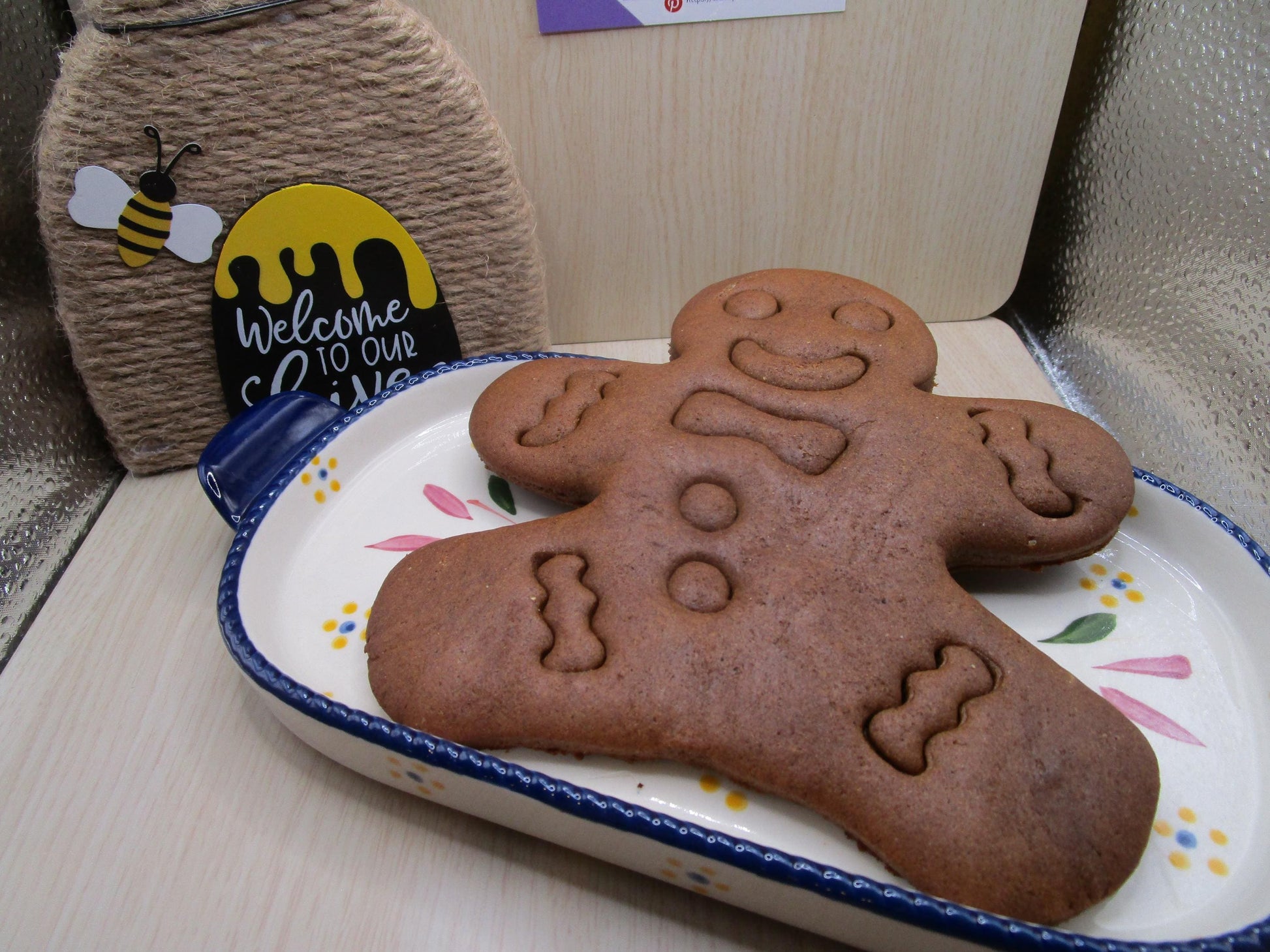 JUMBO Gluten Free Gingerbread Cookie or Kit, Dairy Free, Vegan, allergy friendly treat, holiday gift, peanut free snack, Kids party crafts