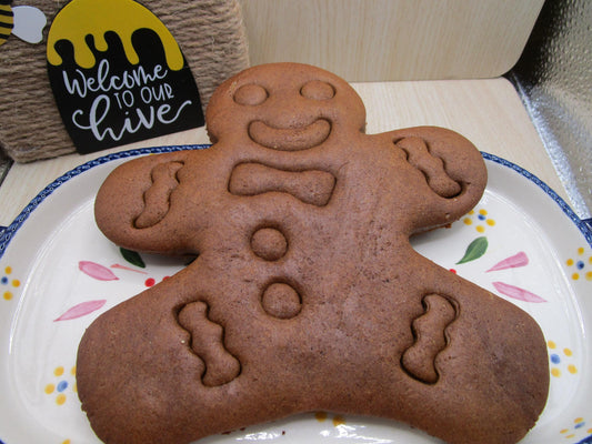 JUMBO Gluten Free Gingerbread Cookie or Kit, Dairy Free, Vegan, allergy friendly treat, holiday gift, peanut free snack, Kids party crafts