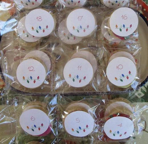 AIP Paleo Tiger Nut Cookie Calendars, Gluten Free, Grain Free, Dairy Free, Vegan, Christmas Tradition Countdown, Holiday Gift, AIP Protocol