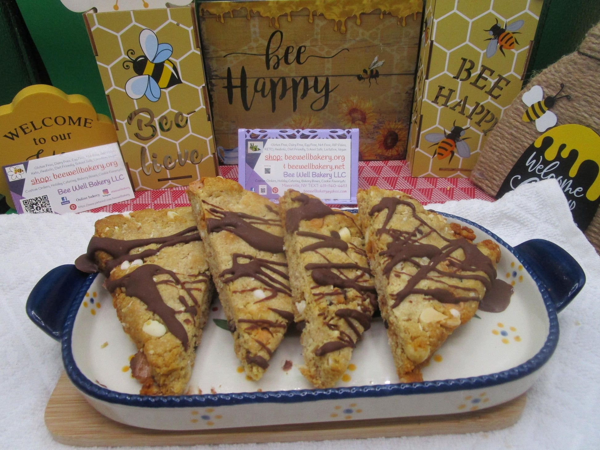 Keto, Vegan, 7 Layer Magic Bar Scones– Sugar Free, Dairy Free, Low Carb, Gluten Free, Grain Free,