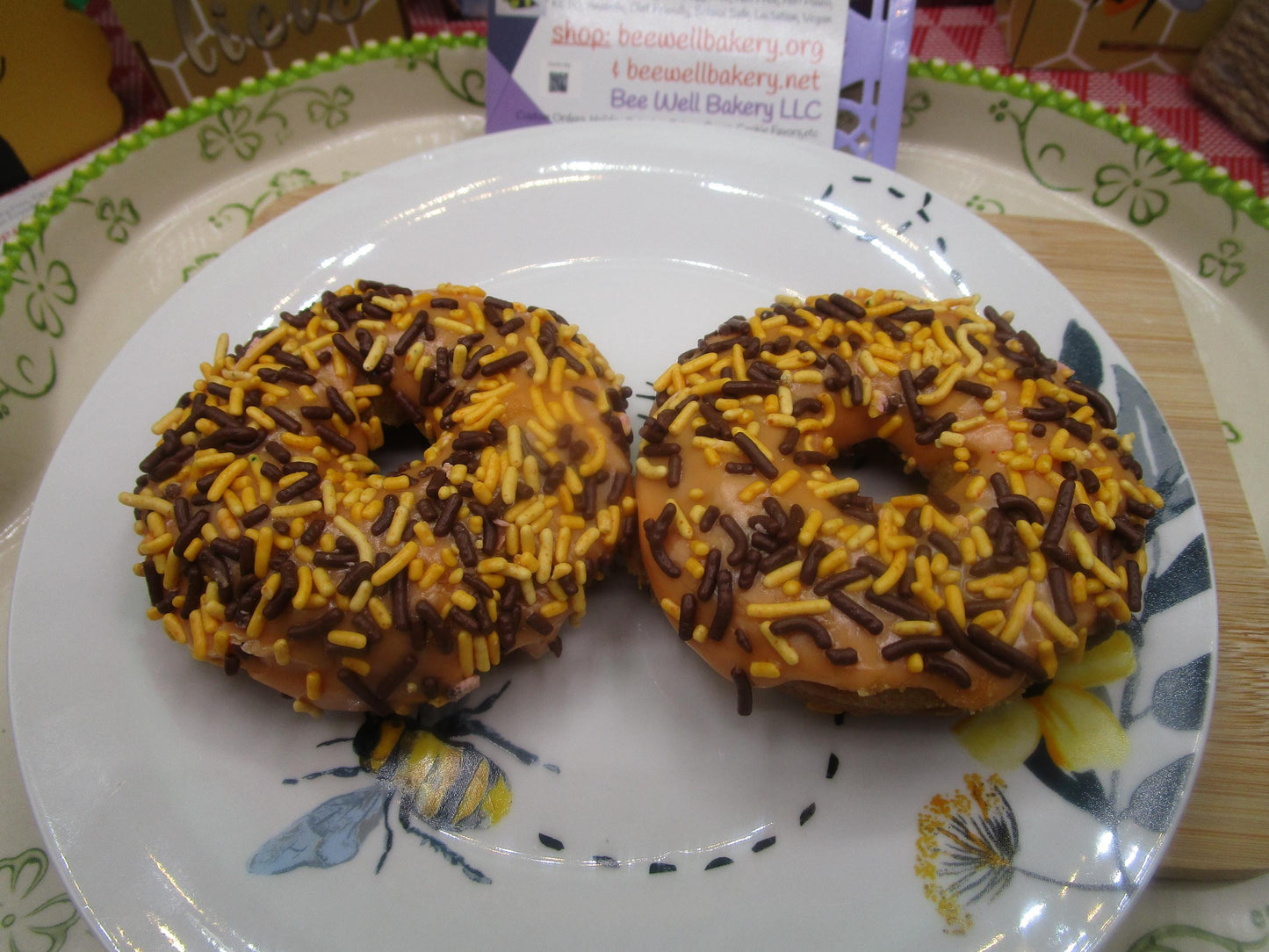 Gluten Free Donuts: Dairy Free, Vegan, Egg Free, Nut Free, School safe Snacks, Natural Sprinkles, Birthday Party Treats, Allergy Friendly