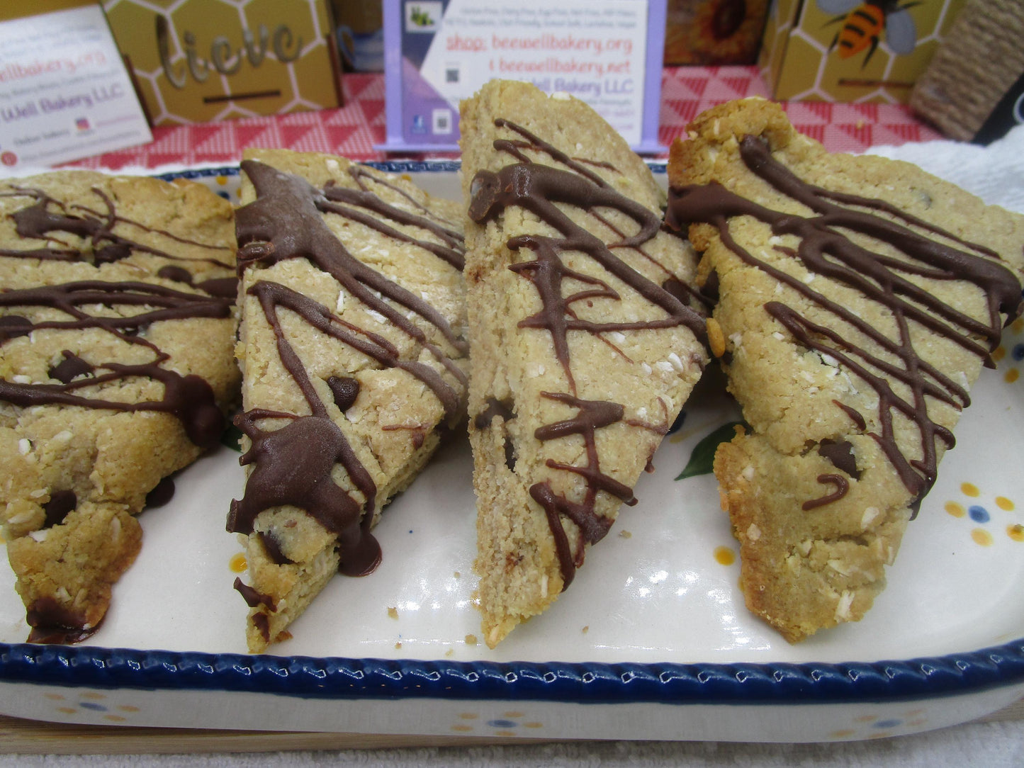 Keto, Vegan, 7 Layer Magic Bar Scones– Sugar Free, Dairy Free, Low Carb, Gluten Free, Grain Free,