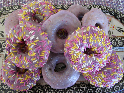 Gluten Free Donuts, Dairy Free, Egg Free, Nut Free, Vegan, July 4th Desserts, Natural Sprinkles, Red White Blue, Patriotic, USA Celebration