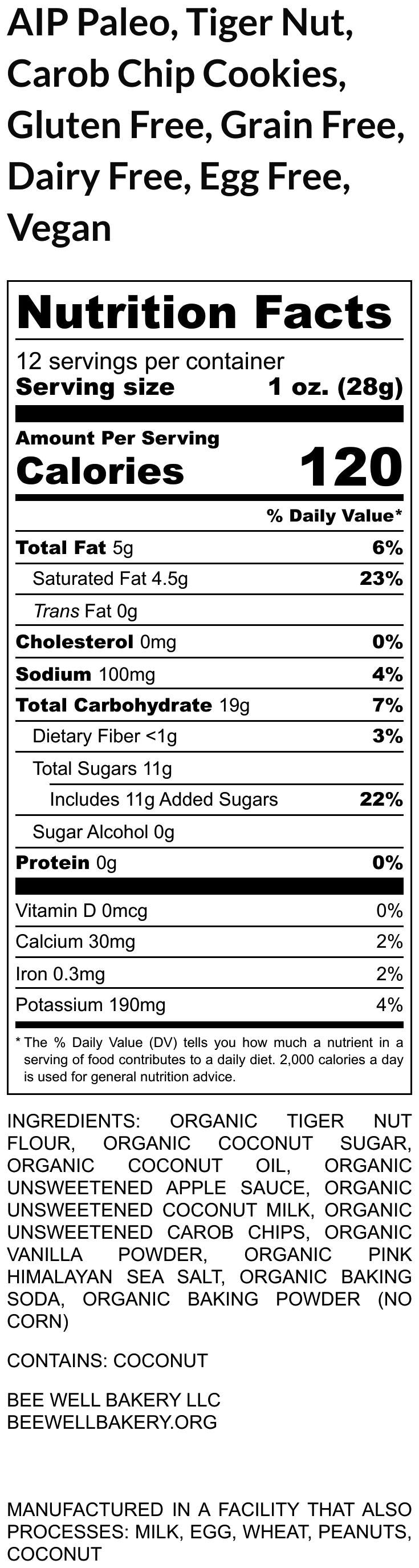 AIP Paleo Tiger Nut Cookie Calendars, Gluten Free, Grain Free, Dairy Free, Vegan, Christmas Tradition Countdown, Holiday Gift, AIP Protocol