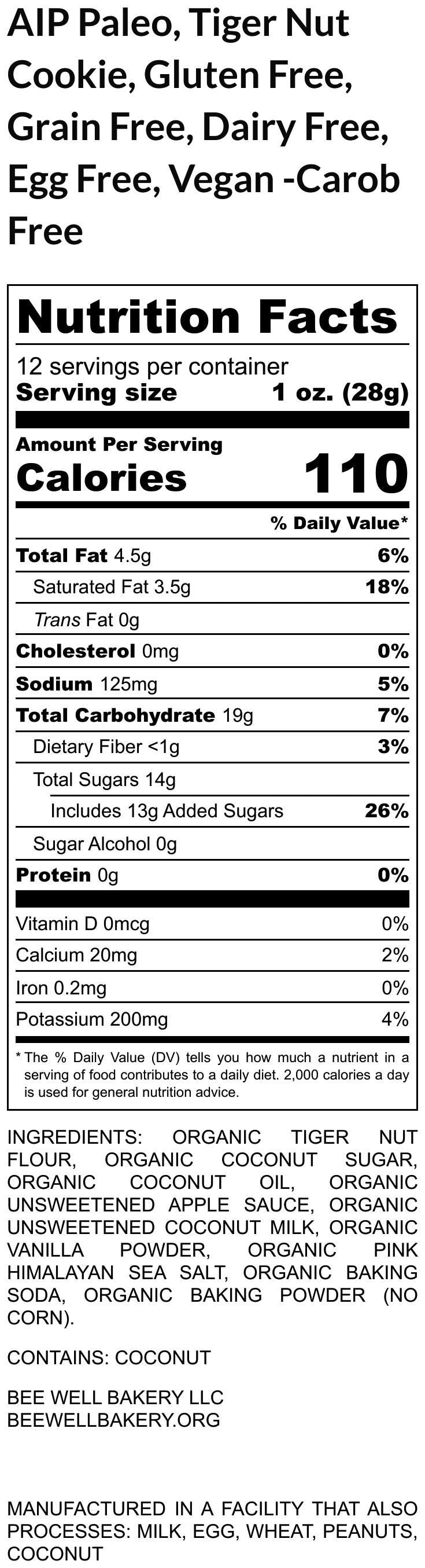 Holiday Cookie Advent Calendar - Gluten Free, Grain Free, Vegan, AIP, Low Carb, Allergy Friendly, Tiger Nut Cookies, Christmas Countdown