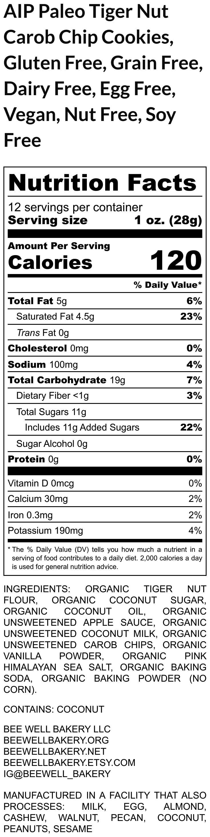 Holiday Cookie Advent Calendar - Gluten Free, Grain Free, Vegan, AIP, Low Carb, Allergy Friendly, Tiger Nut Cookies, Christmas Countdown