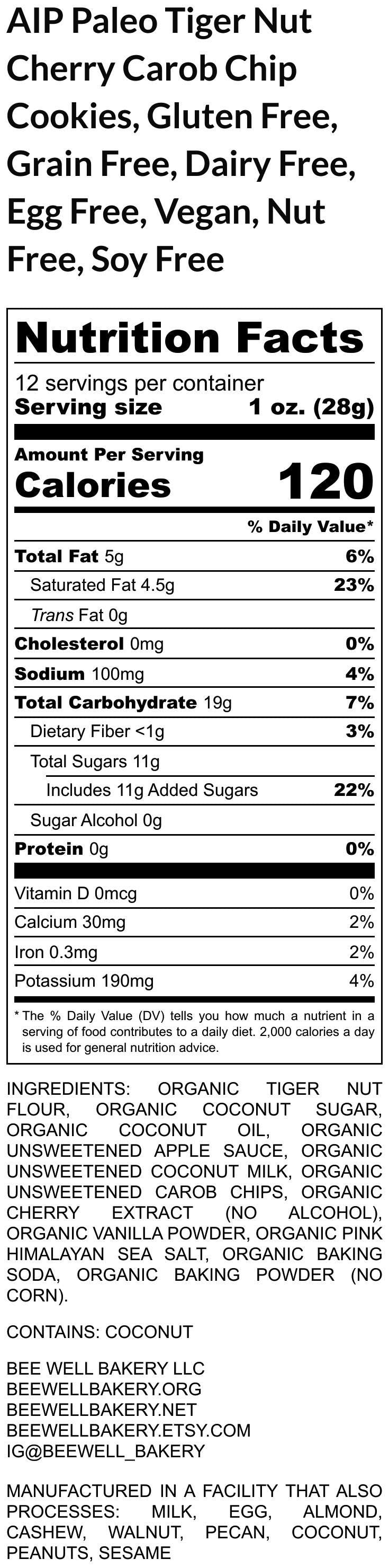 Holiday Cookie Advent Calendar - Gluten Free, Grain Free, Vegan, AIP, Low Carb, Allergy Friendly, Tiger Nut Cookies, Christmas Countdown