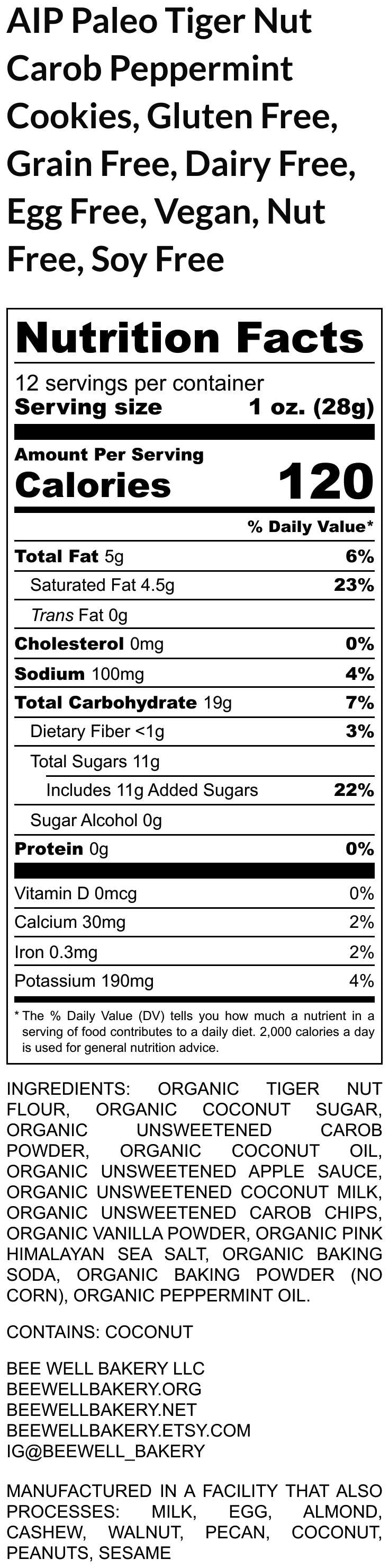 Holiday Cookie Advent Calendar - Gluten Free, Grain Free, Vegan, AIP, Low Carb, Allergy Friendly, Tiger Nut Cookies, Christmas Countdown