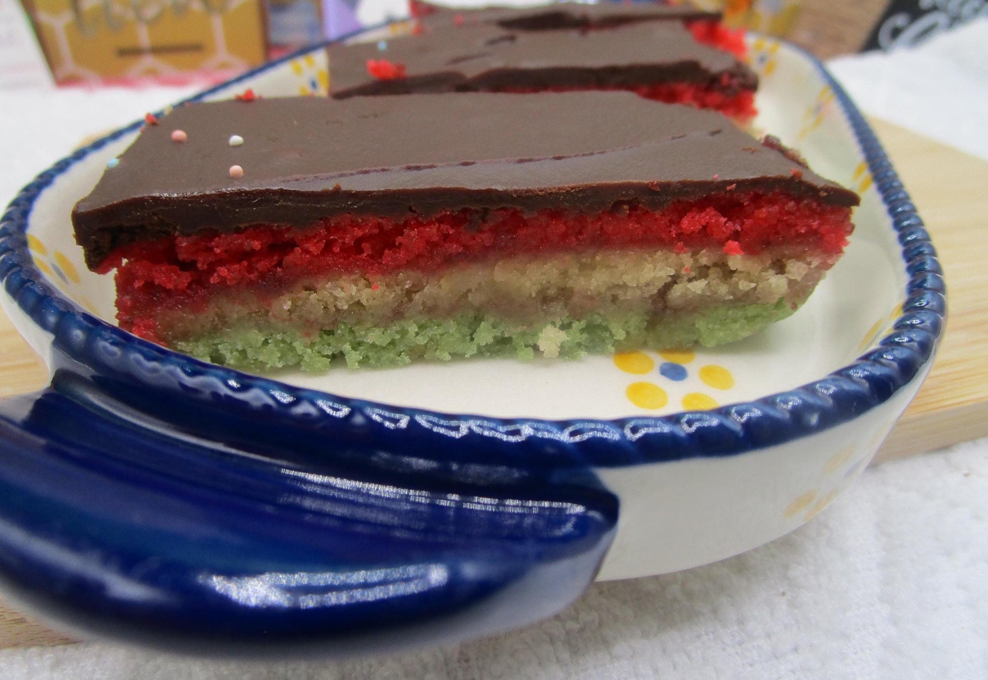 Gluten Free Rainbow Cookies, Dairy Free, Vegan, Natural Colors, Italian Wedding Cookie, Mazapan, Holiday Dessert, Cookie gift, Natural color